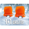 Čiapka s nabíjateľným LED svetlom, 1W, 250mAh, 6500K, oranžová, 1+1 zadarmo! [EC20589]