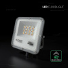 LED reflektor 50W, 4000lm, CCT zmena farby 3000K/4000K/6500K, CREE CHIP, čierny
