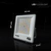 LED reflektor 100W, 8150lm, CCT zmena farby, CREE CHIP, čierny/2-PACK!