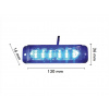 LED VÝSTRAŽNÉ SVETLO 6-LED, MODRÉ [LW0035]