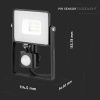 10W LED reflektor so senzorom, SAMSUNG chip/2-PACK!