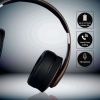 BlueTooth slúchadlá bezdrôtové, 500mAh, hnedé
