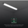 LED vodeodolná lampa CREE Chip, 48W, 5760lm, 150cm