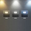 LED vstavaný panel s napájacím zdrojom 12W, 1320lm, Backlit, štvorec