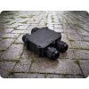 Vodeodolné púzdro na spájanie káblov Ø8-12mm², čierne, IP68