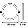 LED PANEL 22W, (2200LM)