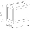 Nástenné LED svietidlo 12W (750 lm), biele, IP65, 3000K