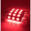 LED MODUL 1,5W, 3 LED, SMD 2835, IP67, červený