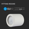 Prisadené stropné svietidlo GU10 biele