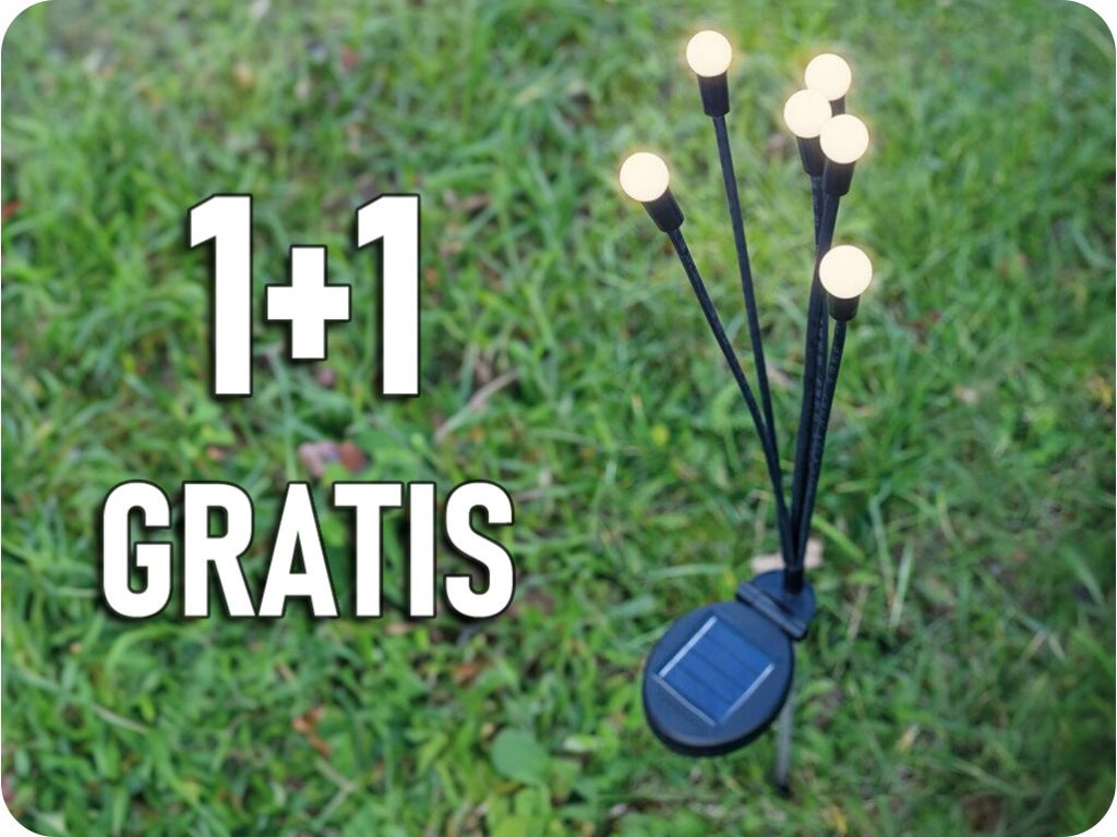 Solarna lampa SUNARI LED FLS-87 solarne krijesnice, 6x3000K, 1+1 gratis
