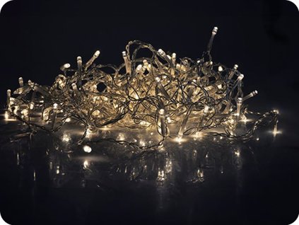 LED vanjska božićna zavjesa - ledenice [1V40-WW]