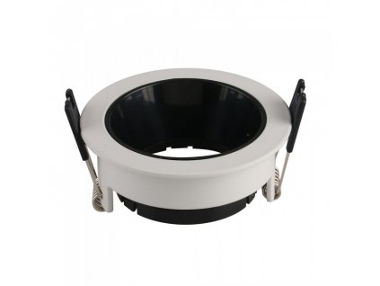 Kutija na mjestu žarulje GU10, okrugli, aluminij, bijelo / crno