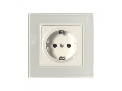 16A EU ladica bijela staklo