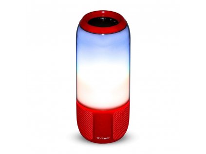 Bluetooth zvučnik s RGB+W LED svjetlo, crveno