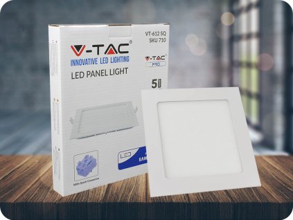 12W LED ugrađena električna panel, kvadrat (1000lm), Samsung čip