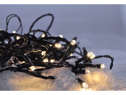 Velikt LED vanjski božićni lanac, 400 LED dioda, 20m, ulaz 5m, 8 značajki, IP44, toplo bijelo [1V07-WW]