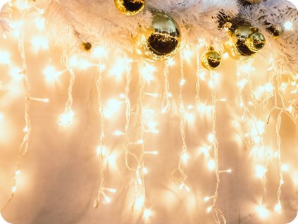 LED kiša 3m 144LED WW bez funkcije s adapterom