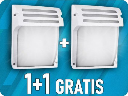 Zidna svjetiljka, E27, IP44, White, 1+1 gratis!