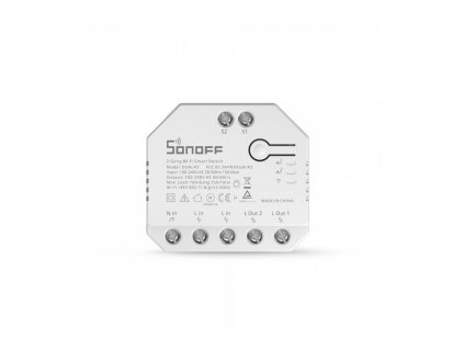 SMART Switch WiFi Sonoff Dual R3, 100-240V AC, 3300W / 15A, 2200W / 10A