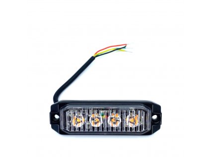 LED lampica upozorenja 4xLED, 12W, 4 načina rada, 12/24V [L1892]
