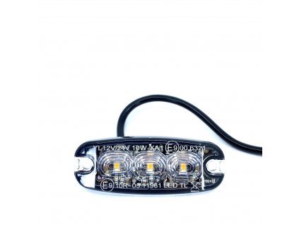LED lampica upozorenja 3xLED, tanka, 12/24V [LW0036-2]