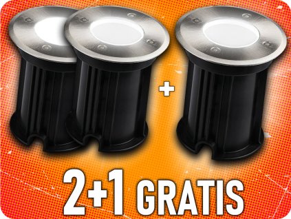 Ugrađena svjetiljka na GU10 žarulju, IP67, 2+1 gratis!