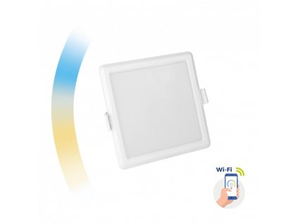 Smart ugradbeni LED panel 12W, 1150lm, CCT+DIM, kvadratni [SLI038019CCT]