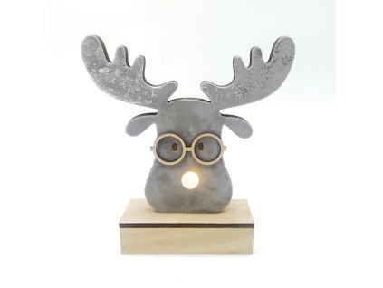 LED dekoracija Hlava Soba 1LED 2xAA WARM IP20