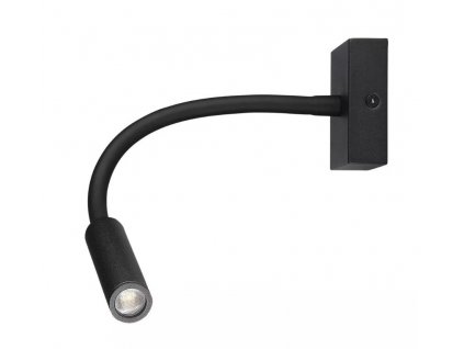 LED hotelska zidna lampa 3W, 150lm, crna, 15°, 3000K