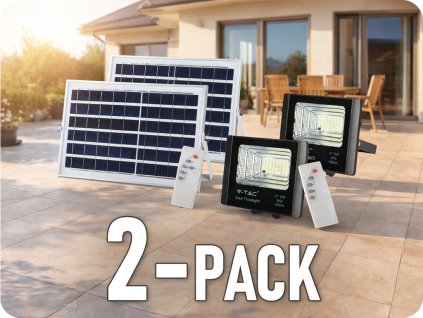 LED solarni reflektor 12W/2-PACK!