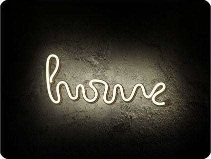 Forever light Neon LED dekoracija HOME, topla bijela, 3xAA/USB [RTV100300]