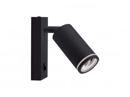 Zidna lampa sa prekidačem za žarulju GU10 230V IP20 crna