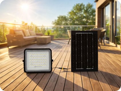 LED reflektor solarni panel 6W 400lm IP65