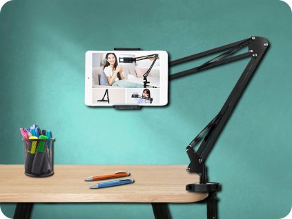 PULUZ Stolni stalak s držačem za telefon/tablet, crni [PU535B]