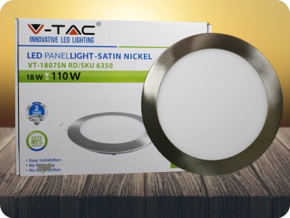 LED tanak panel 18W 1500lm saten nikla