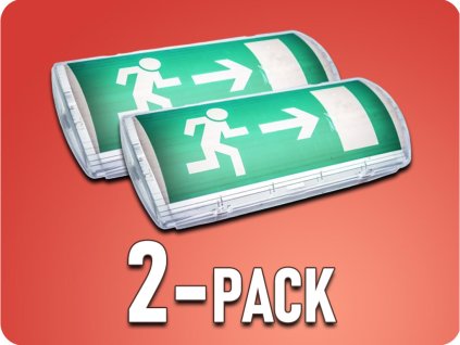 Panik LED svjetiljka 3W, 130lm, IP65, LiFePO4 baterija, 3.2V 1.5Ah, vidljivost 22m, tipka za testiranje/2-PACK!
