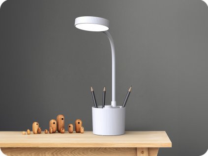FOREVER LIGHT PUNJIVA STOLNA SVJETILKA AGNES S PRIGUŠIVANJEM, 5W, DRŽAČ ZA OLOVKE, 1200MAH, CCT [RTV200042]