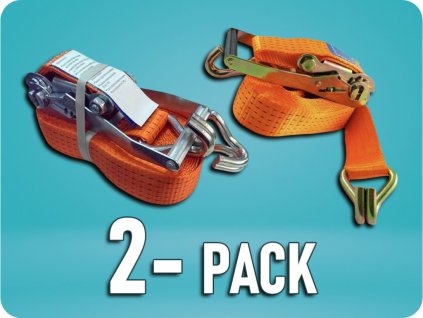 STEZNI REMEN SA ČEGRALKOM, ŠIRINA REMENA 50MM, DUŽINA 12M, NOSIVOSTI 5 TONA/2-PACK! [AKC5012]