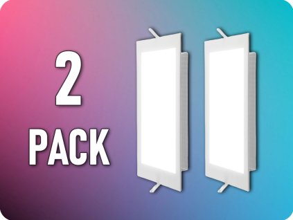 LED ugradbeni panel sa napajanjem 24W, kvadratni/2-PACK!