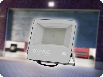 LED REFLEKTOR 100W, 11480LM, IP65, 6500K, CRNI