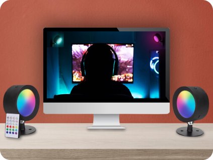 LED PUNJIVO RGB+CCT SVJETLO S DALJINSKIM UPRAVLJAČEM MAKS. 120 LM, USB-C, 1200 MAH [WL91]
