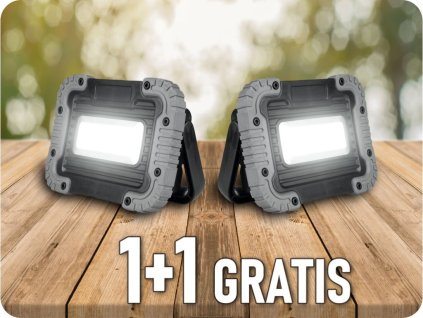 LED REFLEKTOR PUNJIVI 500LM, 1200MAH, 1+1 gratis! [SP0223]