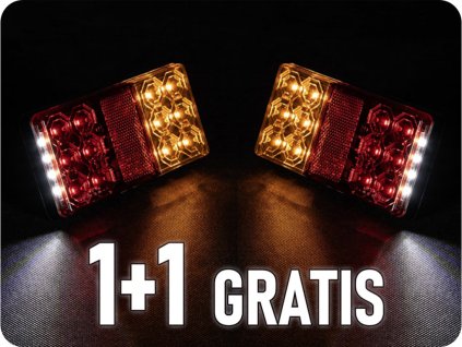 Zadnje LED svjetlo 12/24V, 4 funkcije 1+1 [L2501]