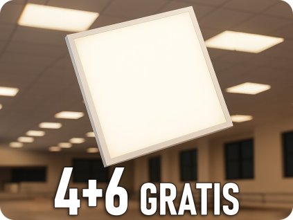 LED panel 40W 60x60cm PHILIPS Driver, 4+6 gratis!