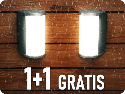 LED zidna svjetiljka 12W, 1500lm, promjena boje 3000K/4200K/6500K, IP65, crna, 1+1 gratis!