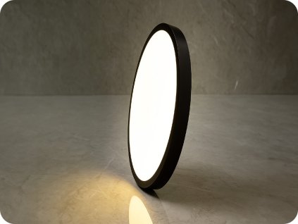 LED svjetiljka 18W, 1830lm, okrugla, crni okvir