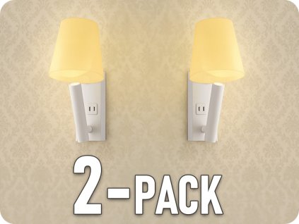 LED noćna lampa 2W, 60lm, USB/PD, CREE CHIP, bijela/2-PACK!