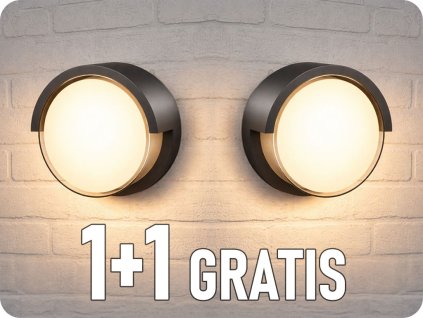 LED zidna svjetiljka VERTO 10W, 1200lm, CCT, okrugla, 1+1 gratis! [SLI003073CCT_PW]