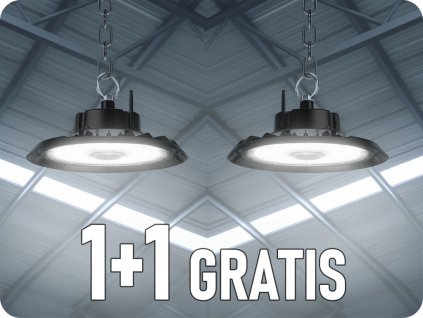 LED Highbay 100W, 13500lm, CREE CHIP, IP65, 1+1 gratis!