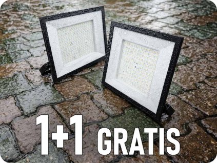 LED reflektor 200W, 16450lm, IP65, 110°, crni, 1+1 gratis!